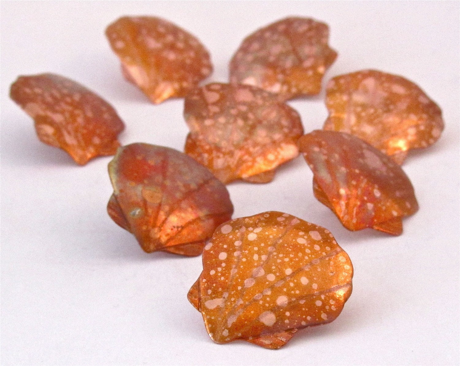 Shell Buttons - Copper Buttons -  3/4 inch - Sewing Buttons