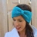 Turquoise Winter Chunky Crochet Headband
