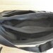 Vegan BLACK MESSENGER BAG, Faux leather Large urban shoulder bag, Lap top 13" bag, every day bag with adjustable strap and zipper - Micky