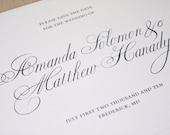 Luxury Shine Wedding Save the Date Card (Sample)