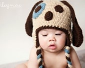 Puppy Dog Hat Pattern - Instand Download Crochet Pattern