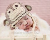 Instant Download Crochet Pattern - Marvin the Monkey Hat Pattern