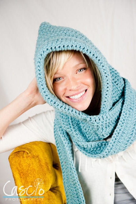 Wonderfully Warm Winter Hood & Scarf - Instant Download Crochet Pattern