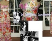 1930s Designer Insp Vivian Leigh Oscar Dress  Drapey Cutout sides Shelf Bust Long Evening Dress Custom