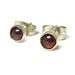 Gemstone stud earrings garnet studs Sterling silver studs sterling silver post earrings garnet earrings Etsy jewelry