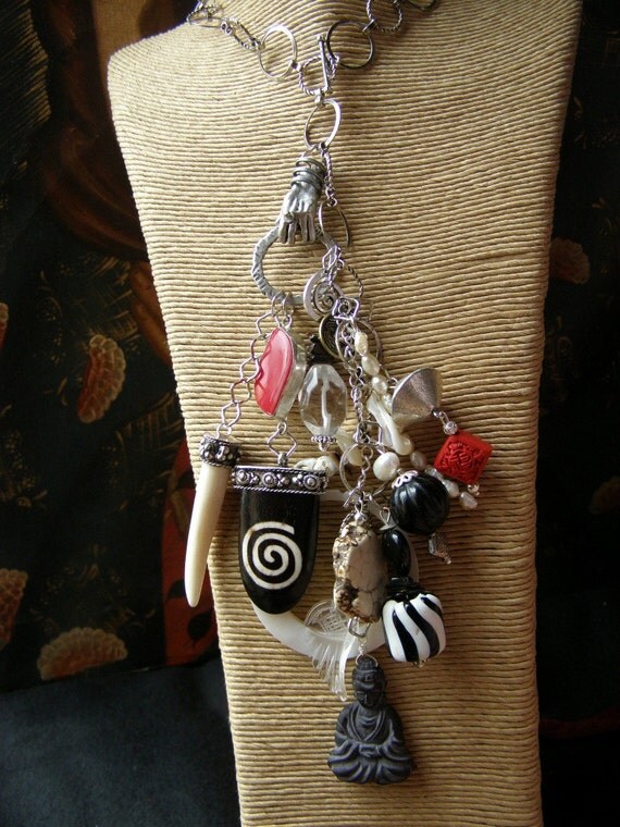 Zen Yoga Budha Meditation Charms 'Circle Of Life' Lariat Pendant Mystical Necklace