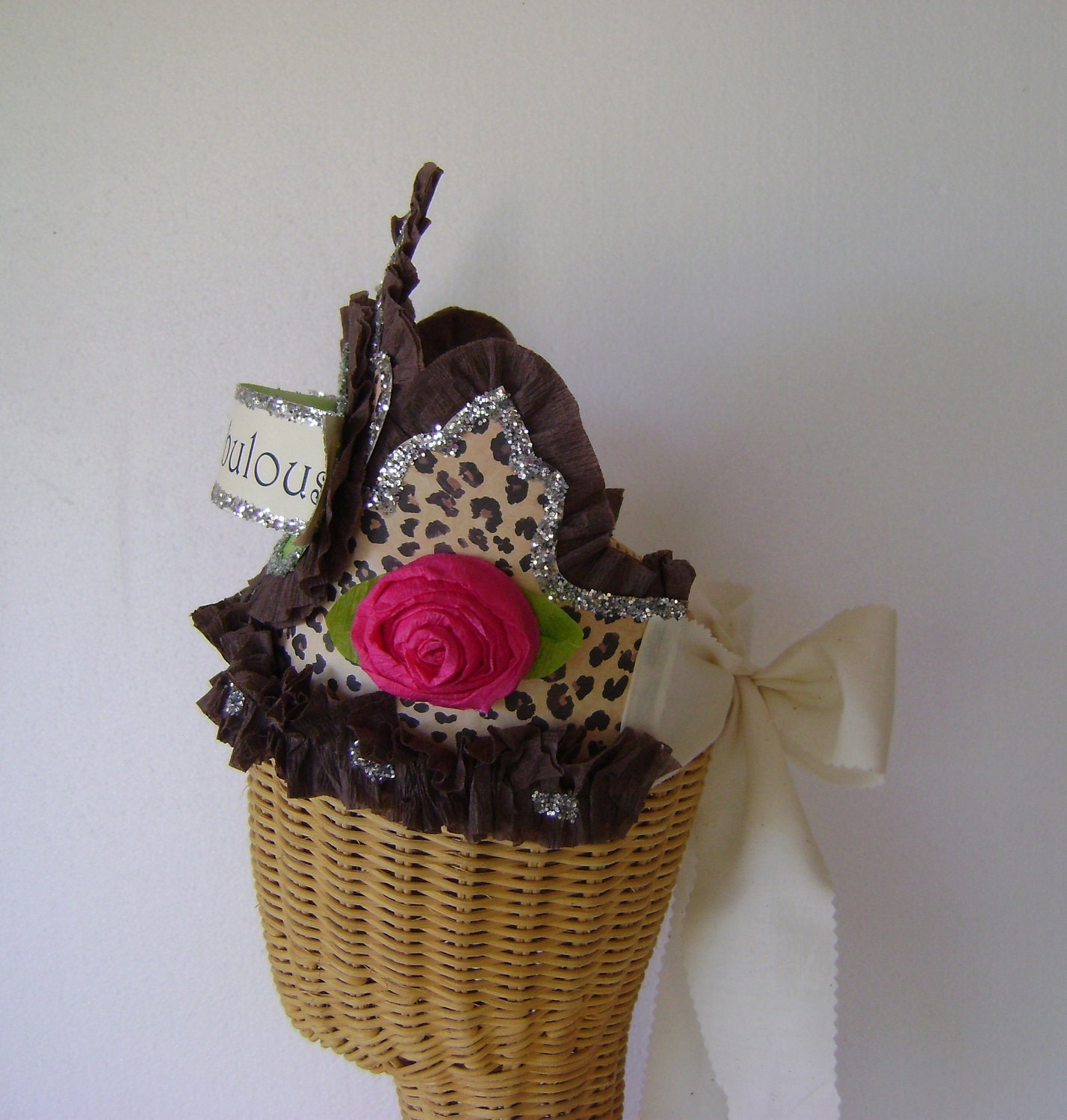 50th Birthday Party Crown/Hat- Adult Birthday - 50 & Fabulous- Customize any way