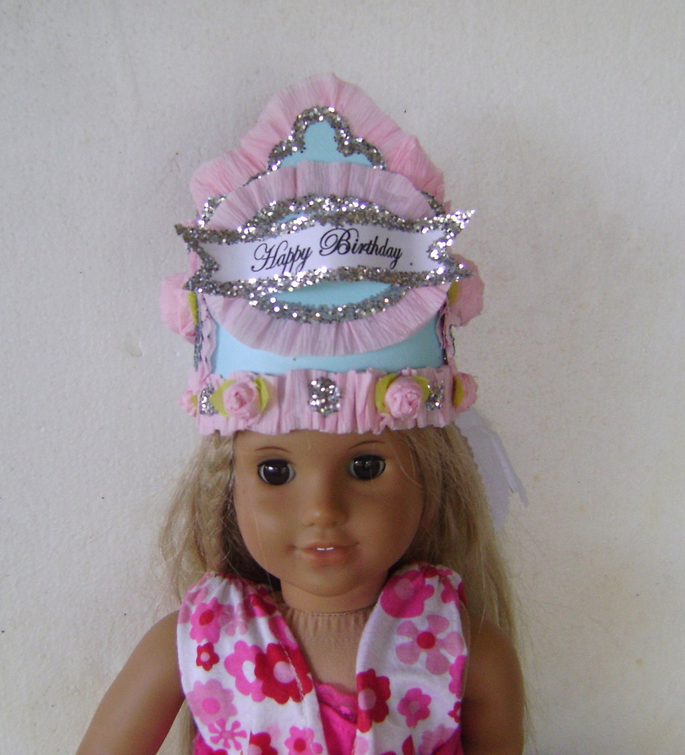 Doll  Crown - Hat  - American Girl- matching big girl Crown available - customize any way