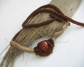 Driftwood Carnelian Nest Necklace - annamei