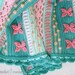 Reserved for Cynthia - Mermaid Dreams Throw / new / handmade / afghan blanket / green / pink / coral / sea shell / baby / spring / unique
