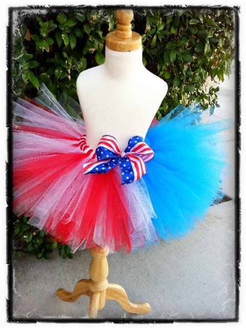 Patriotic Tutu- Red white and blue-  Gorgeous for Photos, Daddys Homecoming, Military, Holiday