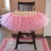 Celebrate in Style- High Chair Tutu for your little girls 1st Birthday- 600 feet of tulle and 12 feet of ribbon