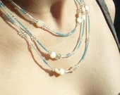 Troposphere Necklace in Glass and Shell