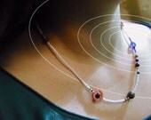 InVerse - Solar System Necklace - Proportional Distances in Glass and Stone