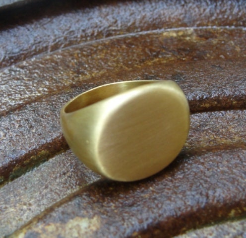 18k gold Signet Ring