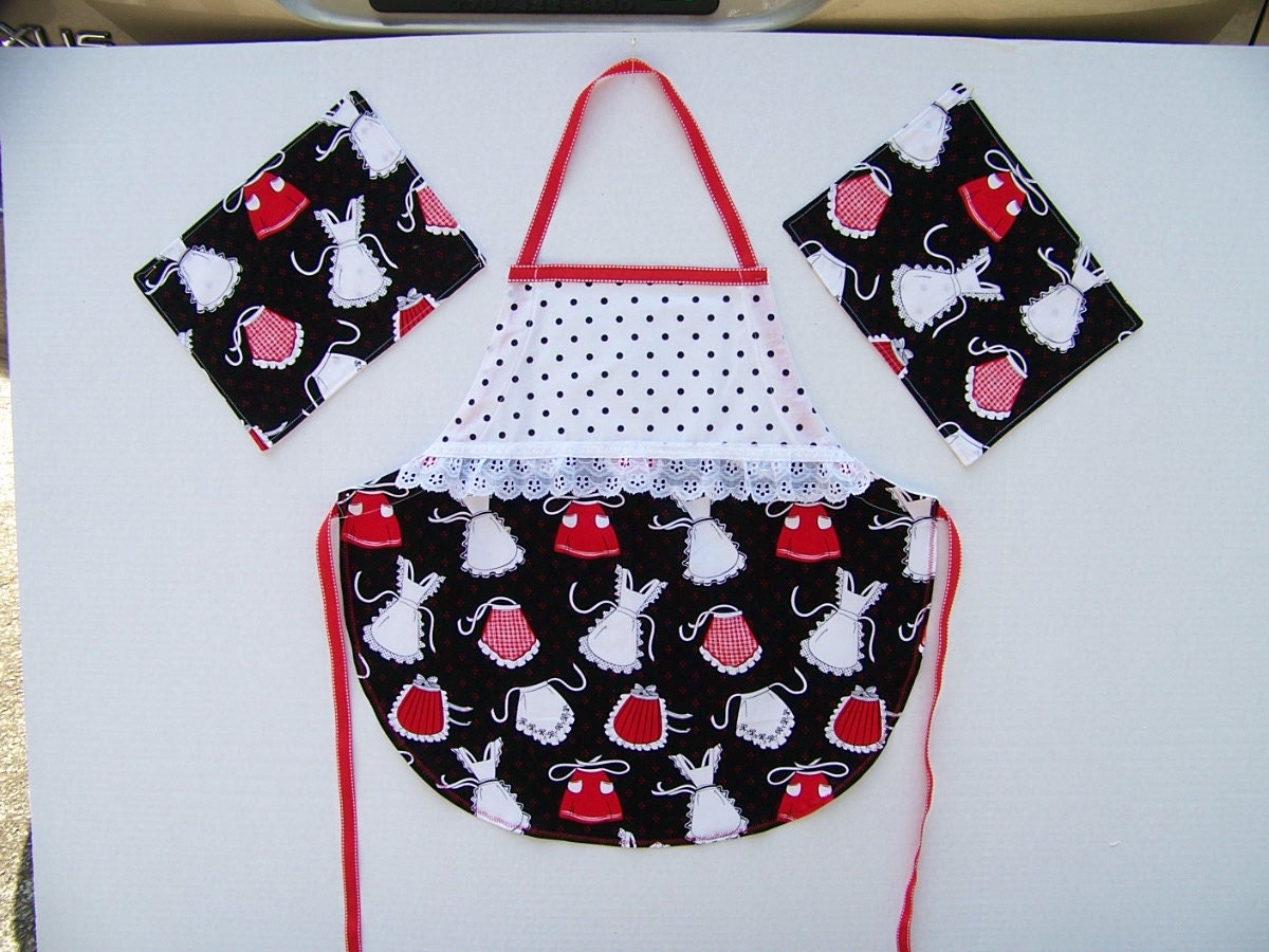 Apron and Mat Cooking and Tea Party Pack