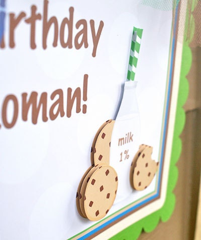 NEW - Cookies & Milk, Door Sign, personalized
