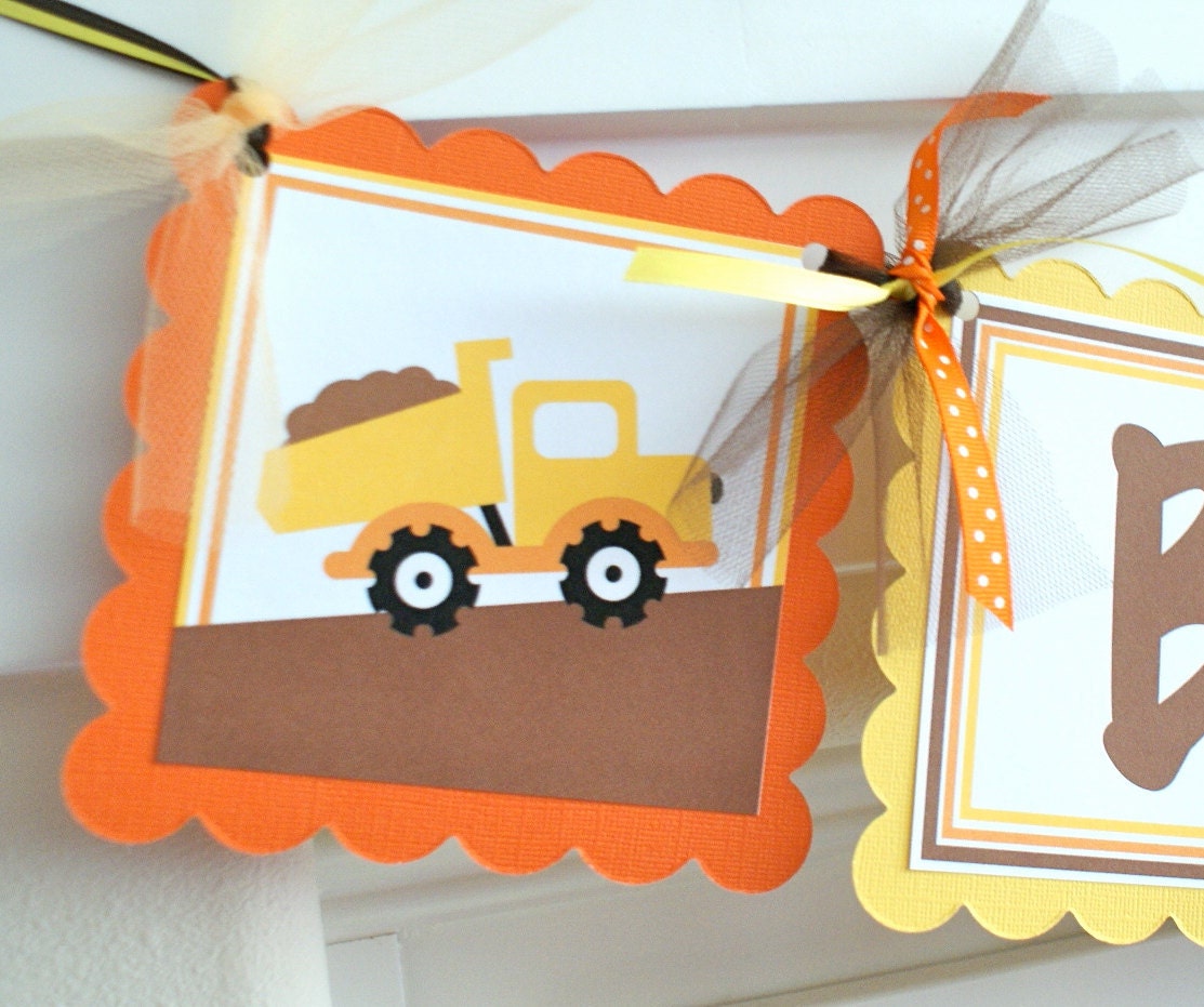 NEW - Construction, Name Banner