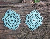 Lucky Patina Filigree Earrings
