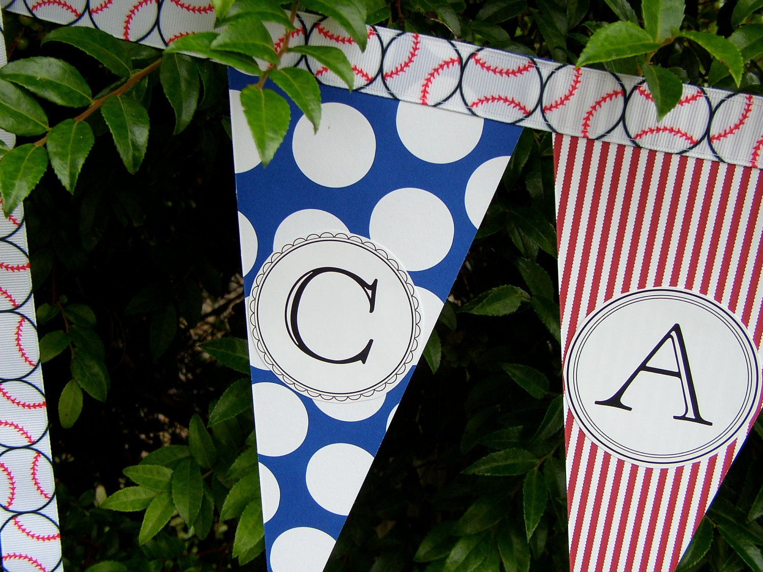Sports Theme Party Banner -  Bunting - Garland - Happy Birthday Decoration