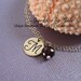 Monogram Bracelet with Birthstone - Hand stamped initial charm, custom gemstone birthstone, all sterling silver, Mother or Bridesmaids gifts