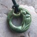 Green Ceramic Mermaid Pendant