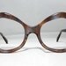 Vintage 60s Mod Eyeglasses Frames. Brown and Purple