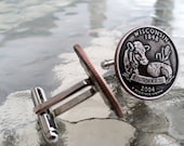 Wisconsin State Quarter Cufflinks cuff links by Custom Coin Rings -----Jewelry-----