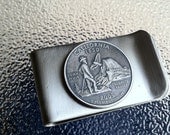 Money Clip with California State Quarter jewelry By Custom Coin Rings