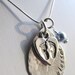 Blessed to be a Mom Handstamped Sterling Silver Teardrop with Baby Footprints - New Mom Baby Shower