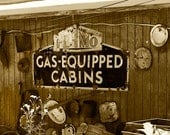 Cabins for Rent - A Fine Art Photograph of  cabins in Oatman, AZ