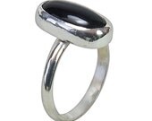 Black Onyx Ring, size 6  r6onxc1817