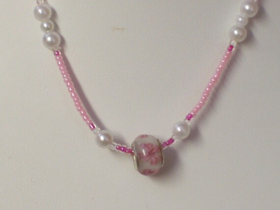 lovely pink beaded fashion jewelry set.... fashionable