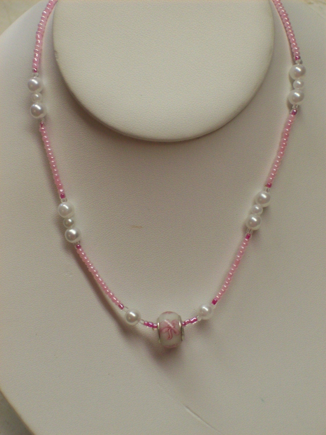 lovely pink beaded fashion jewelry set.... fashionable