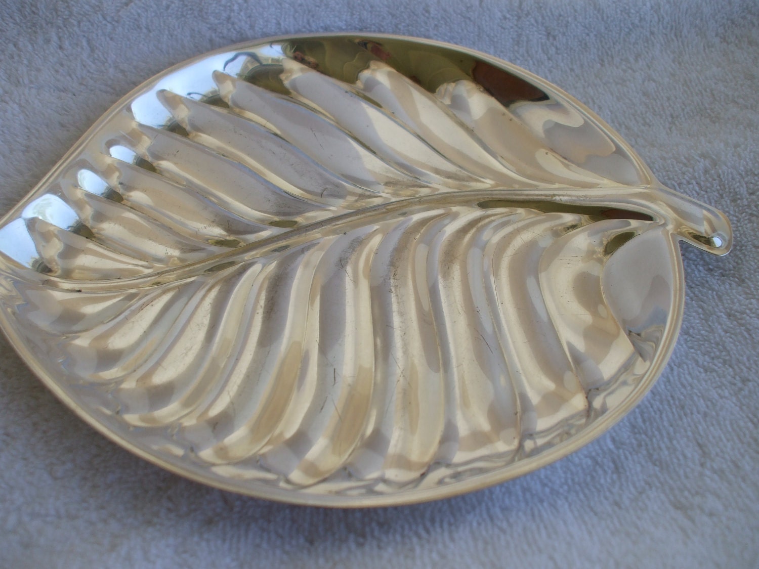 Silver Plate Leaf  Design Dish,  Bon Bon, Candy, Jewelry, Tray