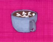 Hot Cocoa-5x7 inch Print from Original Illustration