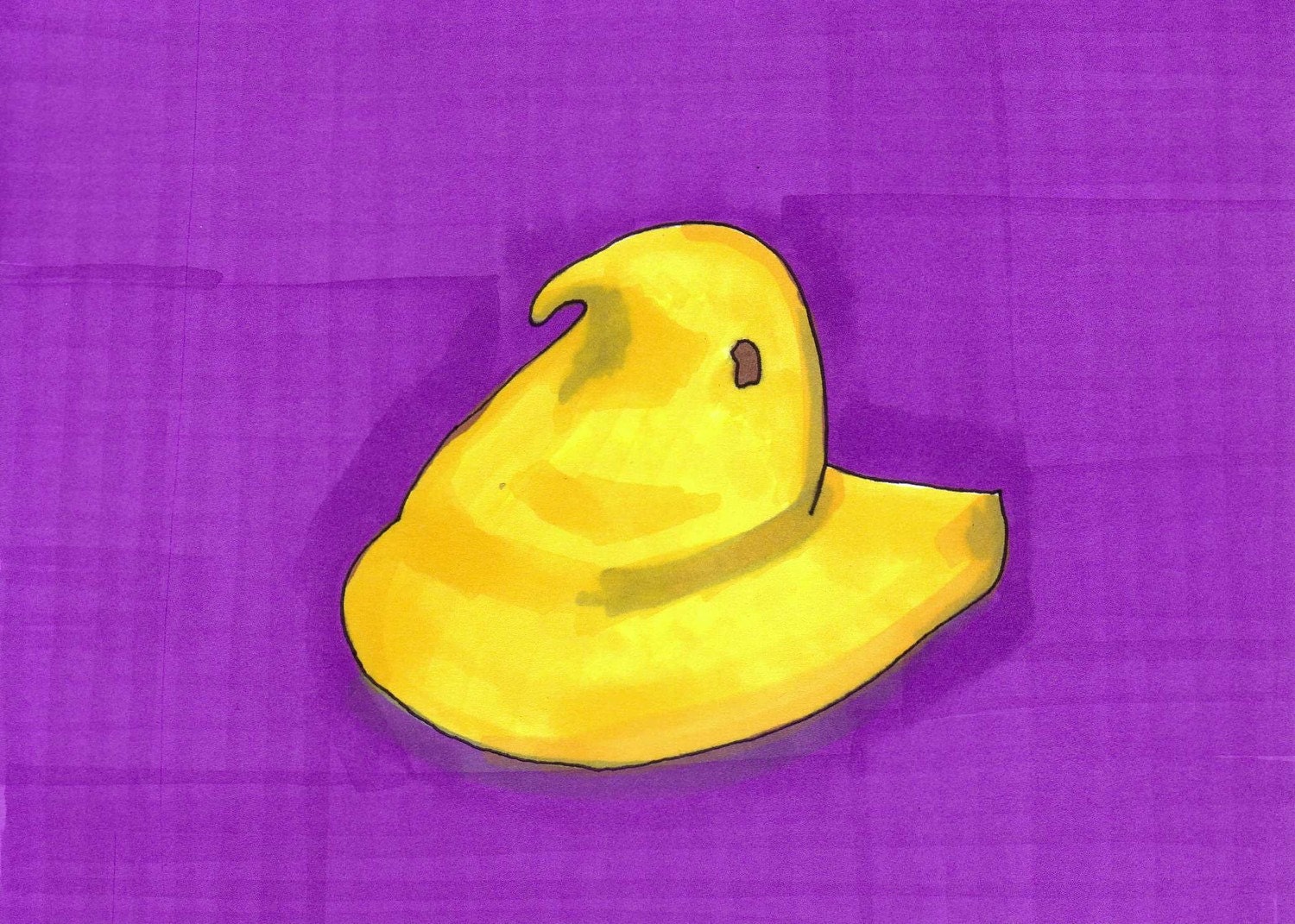 Peep-5x7 inch Print from Original Illustration