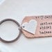 We Love Daddy - Hand Stamped & Personalized Dog Tag Key Chain -Add your Kids Name's for Dad this Father's Day
