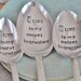 LOVE is my secret ingredient (TM) - Large Hand Stamped Vintage Serving Spoon. For the Baker/Cook in your life