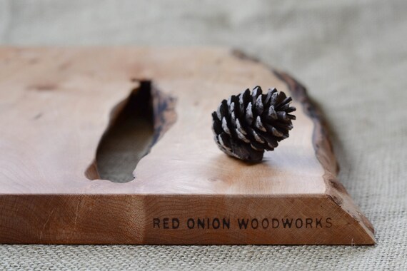 Organic Original, Natural Edge Salvaged Maple Serving Tray 592