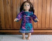 Peasant dress 18 inch doll dress jewel tone peasant dress