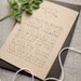 Faux Bois Orchard / Woodland Wedding Invitation - Sample - Eco friendly
