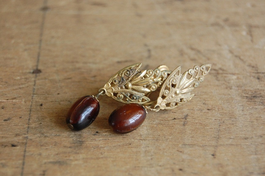 1950s vintage earrings / MIRIAM HASKELL