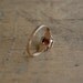RESERVED /// Victorian garnet ring / 1890s jewelry / RED CURRANT