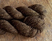 BRONZE Handspun Naturally Hand-dyed 3-ply Fingering Yarn - 354yds