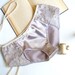 Romantic 'Amethyst Smoke' Satin & Lace Vintage Style Hipster Panties Made to Order by Ohhh Lulu