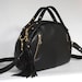 Leather Handbag - OPELLE Baby Botanist Bag - in Pebbled Leather