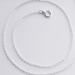 16'' Sterling Silver 1.3mm Flat Cable Chain 16'' long. Beautiful quality. No lead.