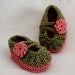 INSTANT DOWNLOAD - Knitting Pattern (PDF file) - Daisy Baby Booties (0-6/6-12 months)