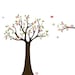 Custom Listing Tree Branch setVinyl Wall Decal Bird Set Daisy Garden Design